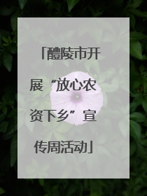 醴陵市开展“放心农资下乡”宣传周活动