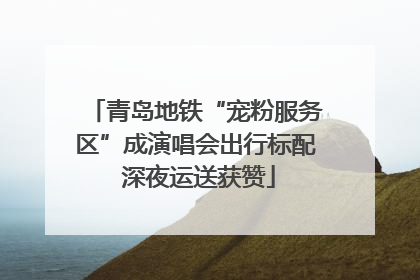 青岛地铁“宠粉服务区”成演唱会出行标配 深夜运送获赞