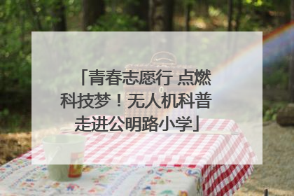 青春志愿行 点燃科技梦！无人机科普走进公明路小学
