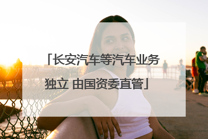 长安汽车等汽车业务独立 由国资委直管