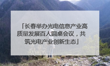 长春举办光电信息产业高质量发展百人圆桌会议，共筑光电产业创新生态
