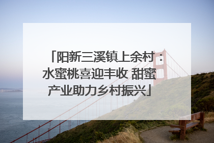 阳新三溪镇上余村：水蜜桃喜迎丰收 甜蜜产业助力乡村振兴