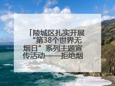 陵城区扎实开展“第38个世界无烟日”系列主题宣传活动——拒绝烟草诱惑 对第一支烟说不
