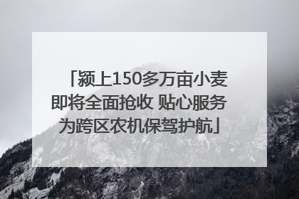 颍上150多万亩小麦即将全面抢收 贴心服务为跨区农机保驾护航