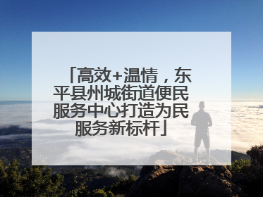 高效+温情，东平县州城街道便民服务中心打造为民服务新标杆