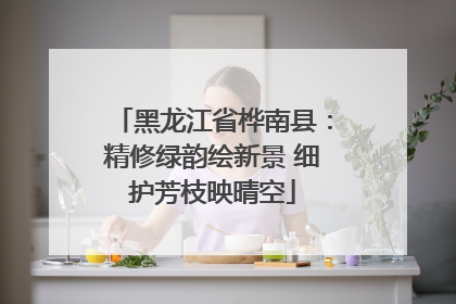 黑龙江省桦南县：精修绿韵绘新景 细护芳枝映晴空