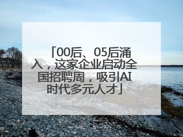 00后、05后涌入，这家企业启动全国招聘周，吸引AI时代多元人才