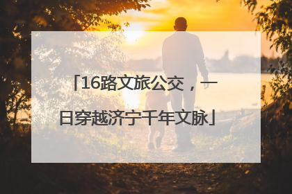16路文旅公交，一日穿越济宁千年文脉