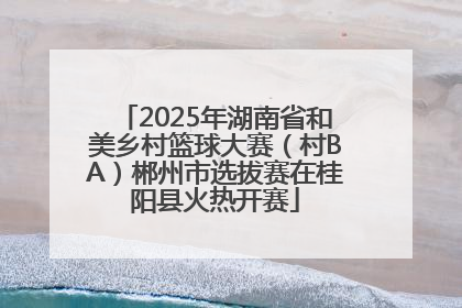 2025年湖南省和美乡村篮球大赛（村BA）郴州市选拔赛在桂阳县火热开赛