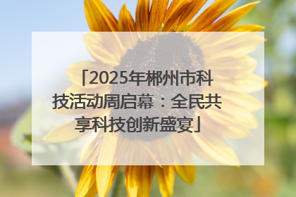 2025年郴州市科技活动周启幕：全民共享科技创新盛宴