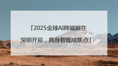 2025全球AI终端展在深圳开幕，具身智能成焦点