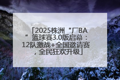 2025株洲“厂BA”篮球赛3.0版启幕：12队激战+全国邀请赛，全民狂欢升级