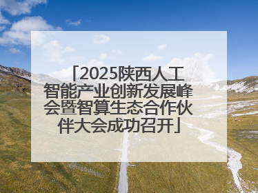 2025陕西人工智能产业创新发展峰会暨智算生态合作伙伴大会成功召开