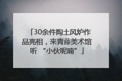 30余件陶土风炉作品亮相，来青藤美术馆听 “小伙呢喃”