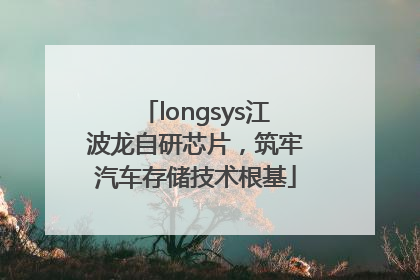 longsys江波龙自研芯片，筑牢汽车存储技术根基